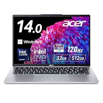 Amazon.co.jp: Acer ノートパソコン Swift Go 14 Core Ultra 7